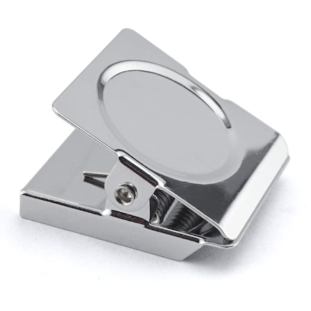 The Magnet Source Magnet Source 1.125 in. L X 1.375 in. W Silver Square Magnetic Clips 5 lb. pull 4 pc 08018